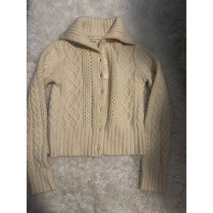 Tommy Hilfiger Girls Size M Cardigan Sweater Lambswool Angora